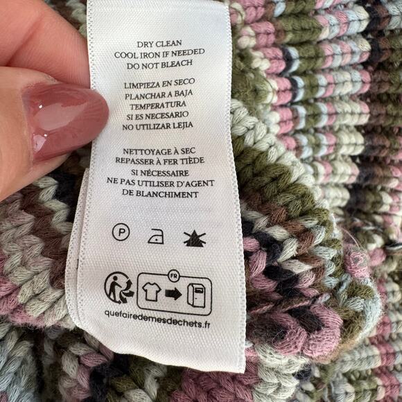 Rails Brixton Striped Knit Sweater Vest Forest Space Dye Medium - Picture 10 of 13